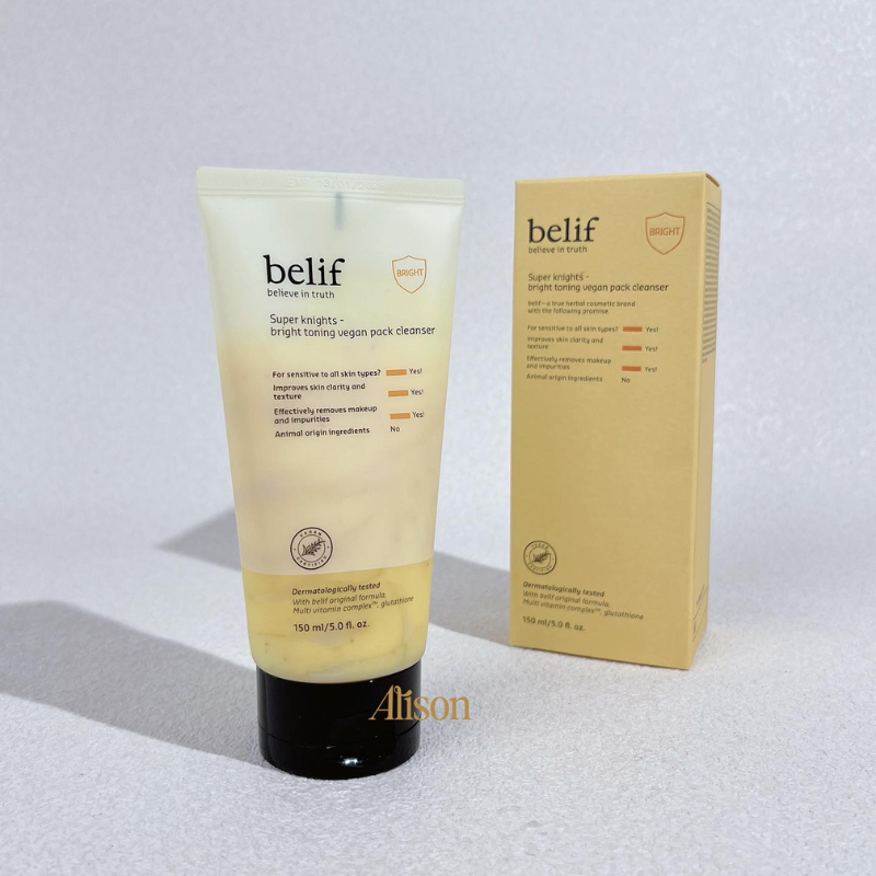 Belif Super Knights Bright Toning Vegan Pack Cleanser